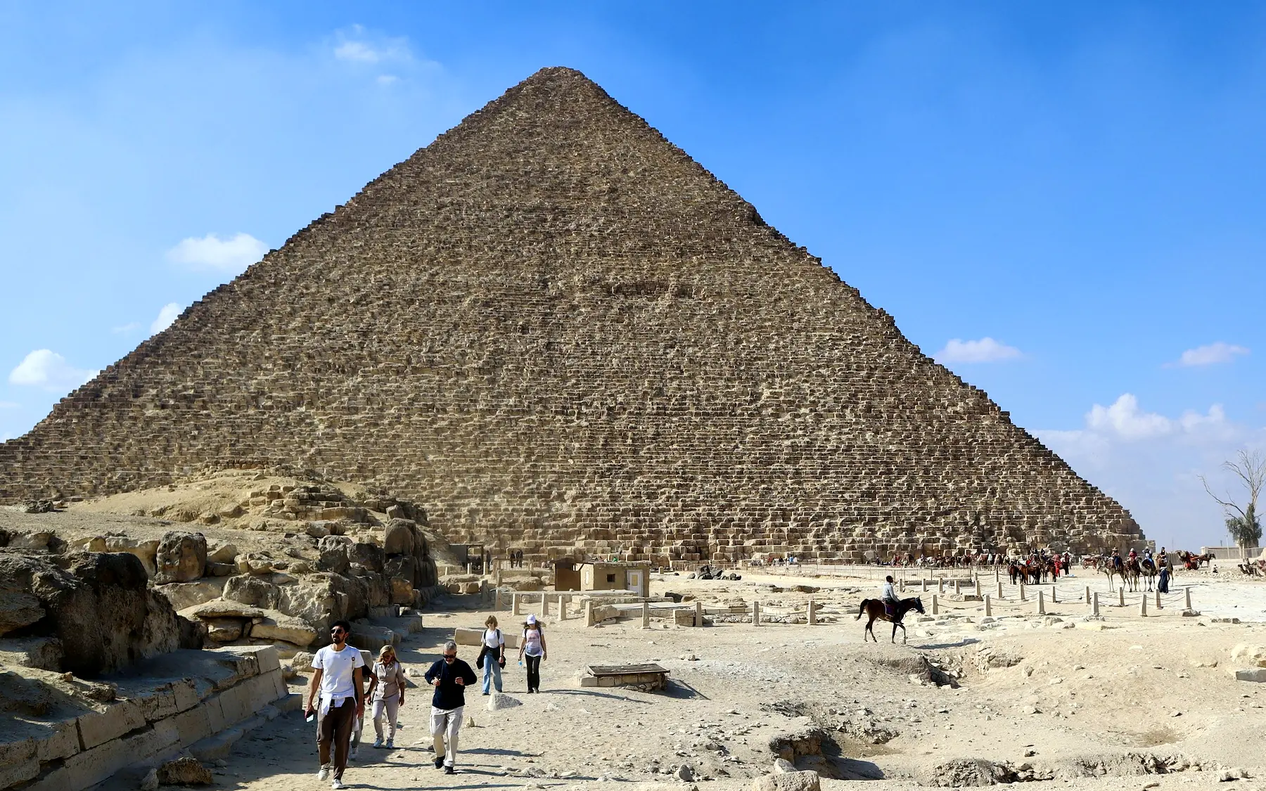 The pyramids of Giza in Egypt